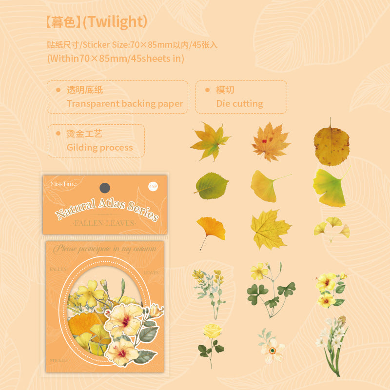 45pcs Scrapbook Stickers FDXL