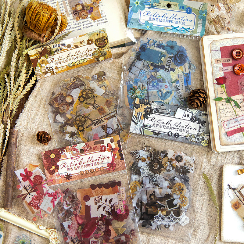 30pcs Vintage Collage Stickers HXBJ