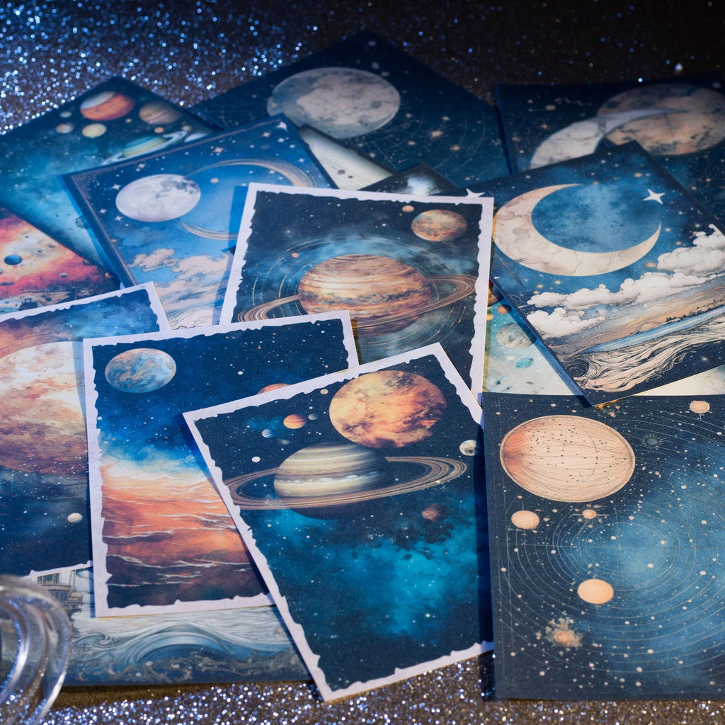 30 Pcs Galexy Scraobook Paper SWXK