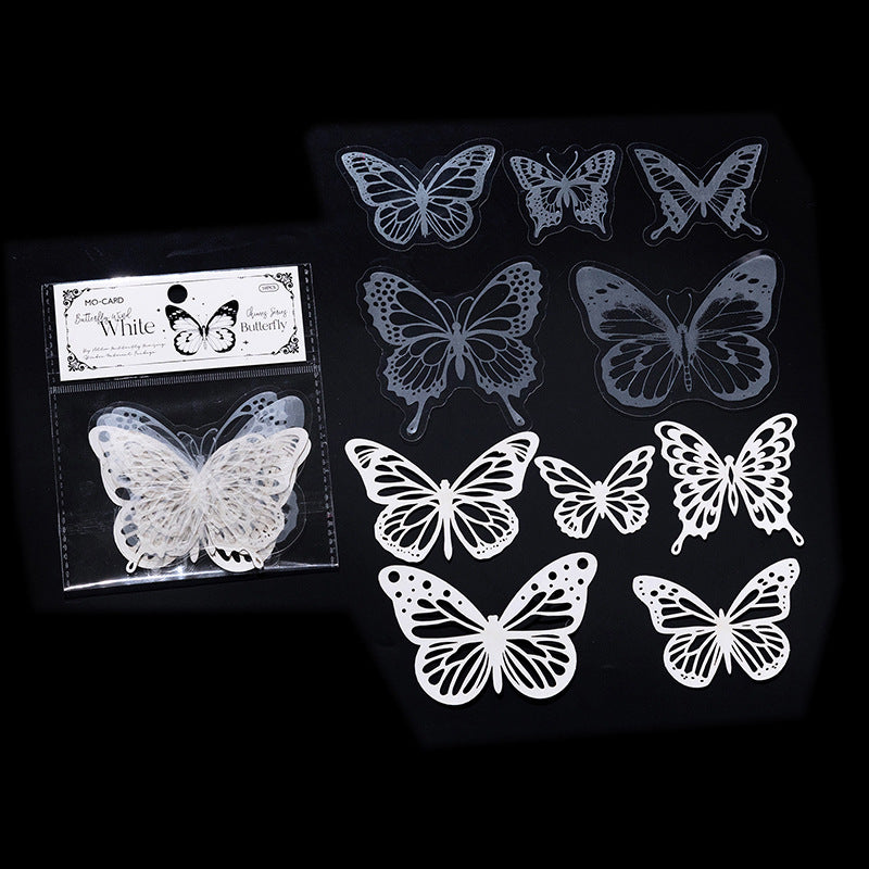 10 Pcs Cutout Butterfly Scrapbook Paper HDFL