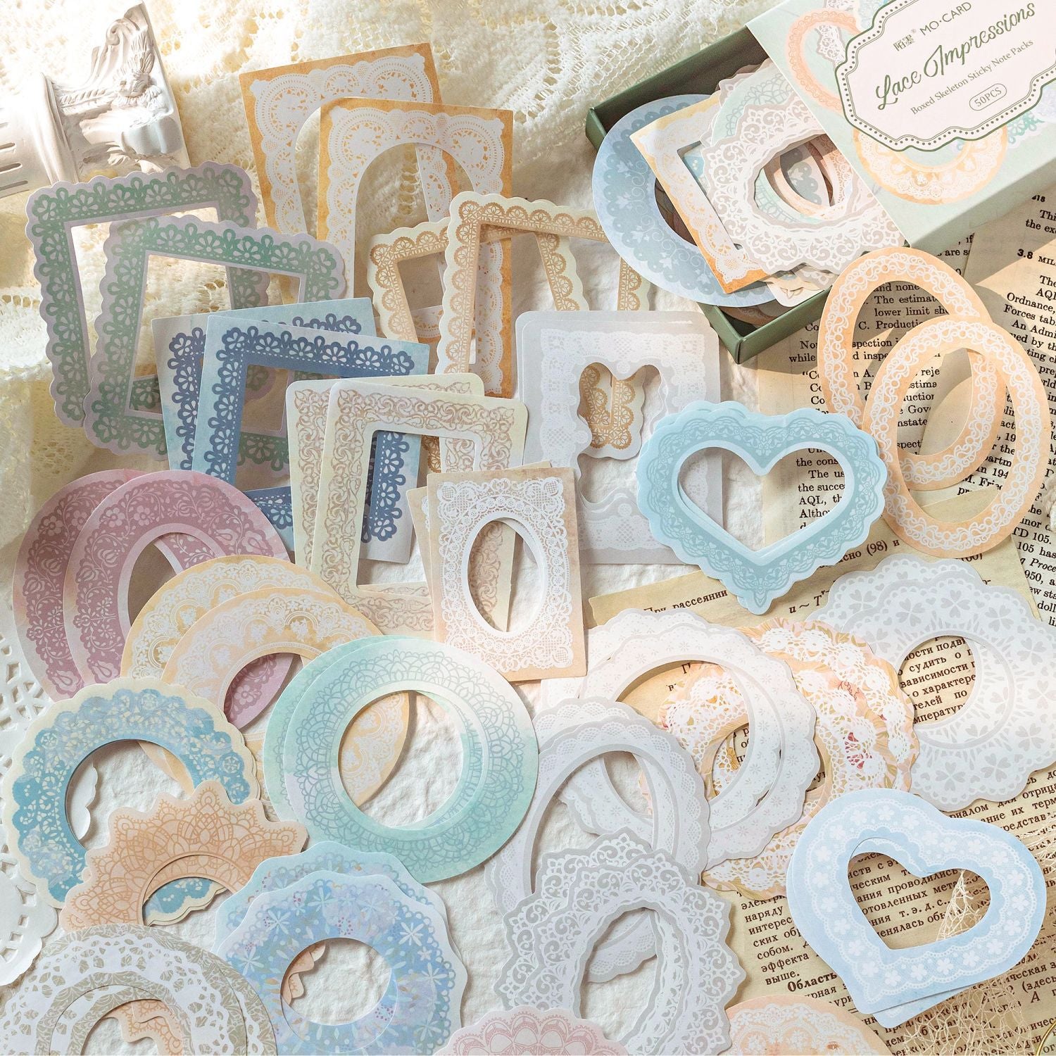 50 Pcs Junk Journal Paper Supplies PTXX
