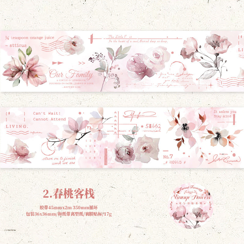 1 Roll Flower Washi Tape HYSP