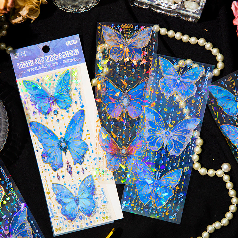 3pcs Butterfly PET Stickers RMSG