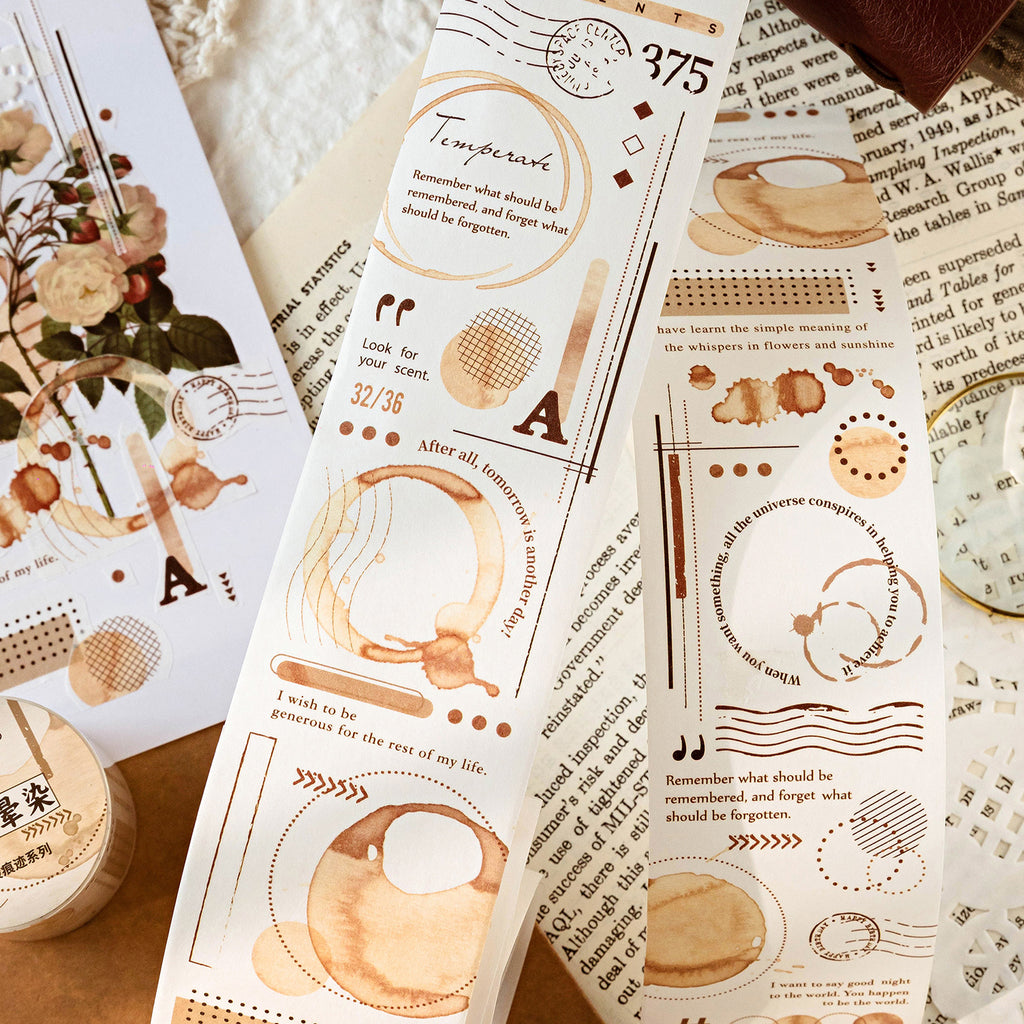 1 Roll Vintage Washi Tape PDHJ