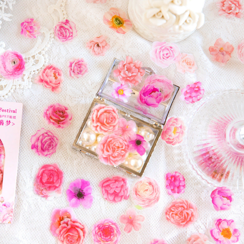 100pcs Small PET Flowers CNHS