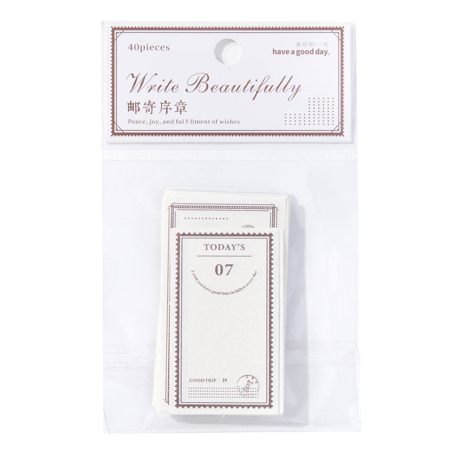 40pcs Vintage Label Paper SXMH