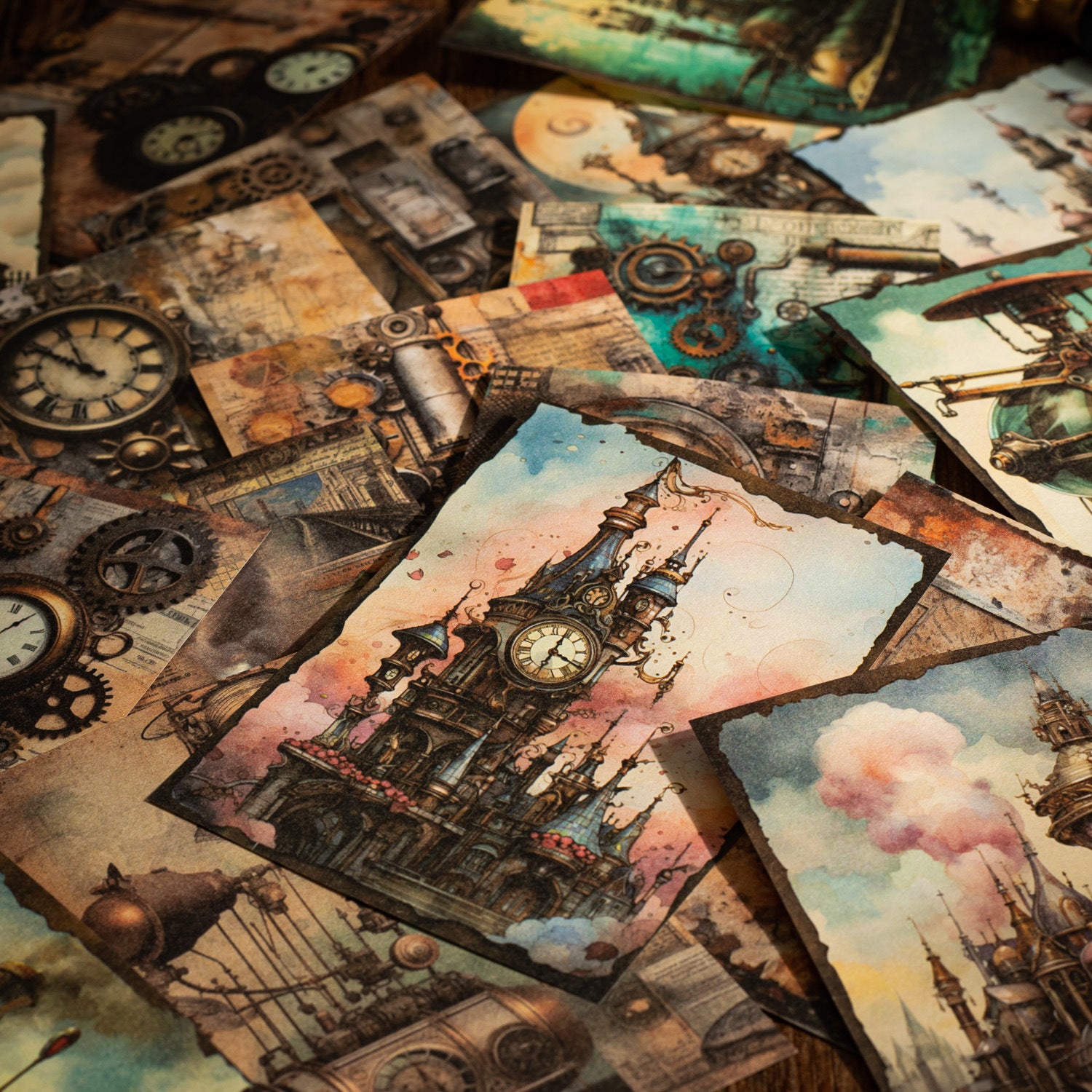 30 Pcs Punk Theme Scrapbook Paper PKKJZ