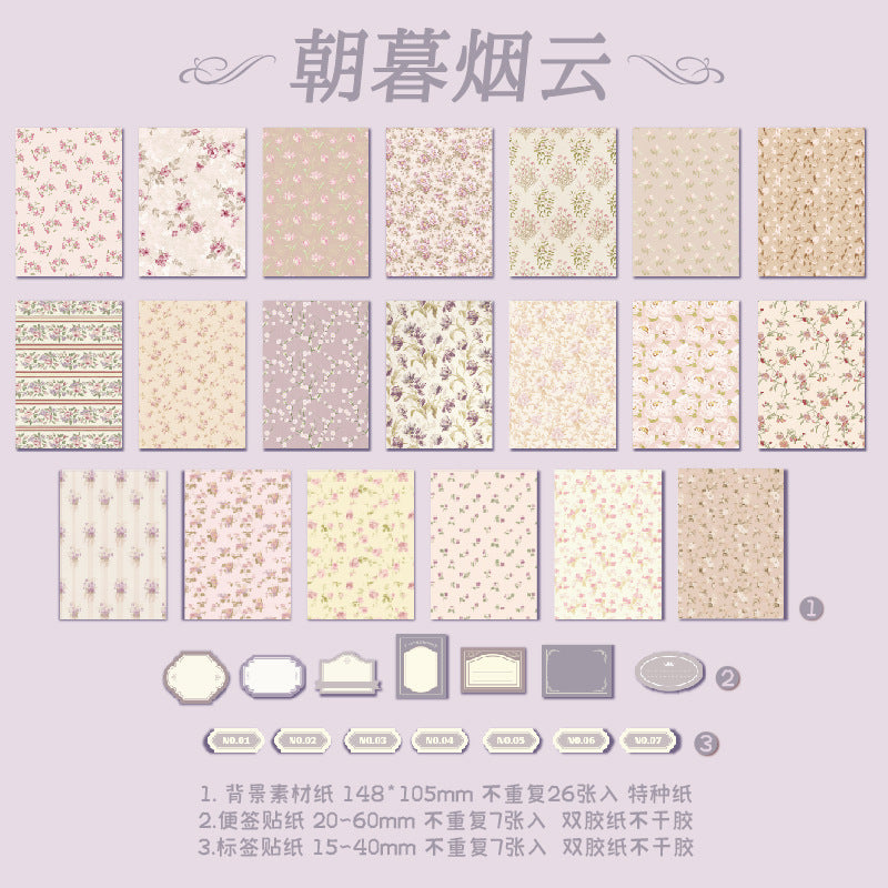 40PCS Floral Paper FHSP