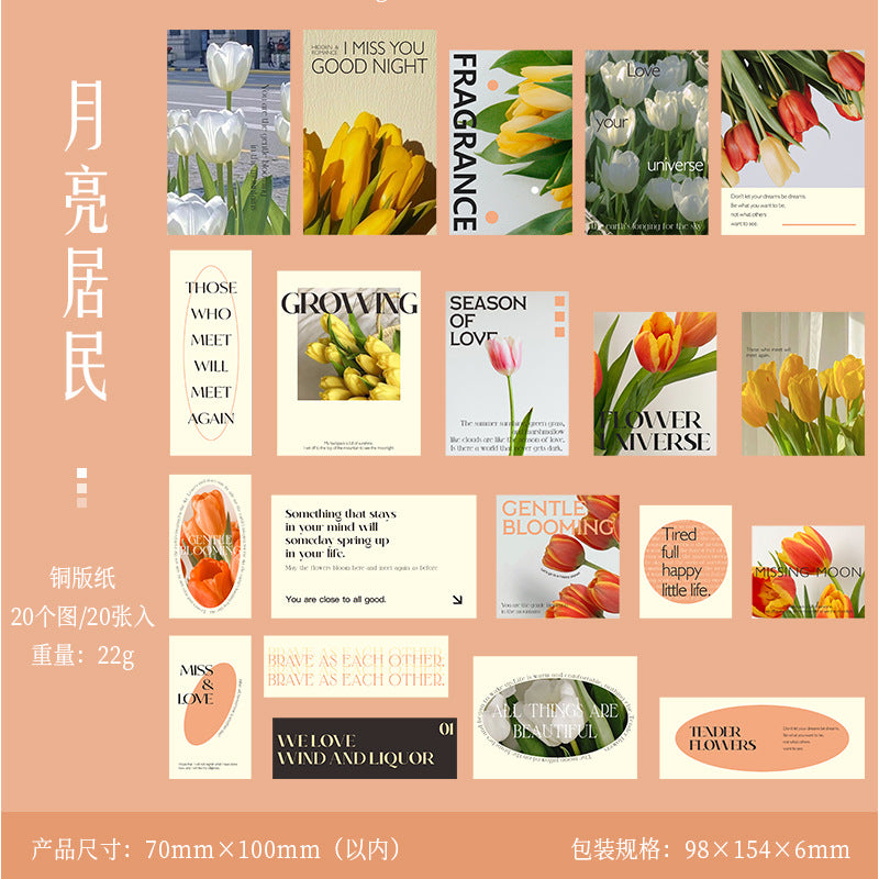 20pcs Landscape Stickers CRWRMJ