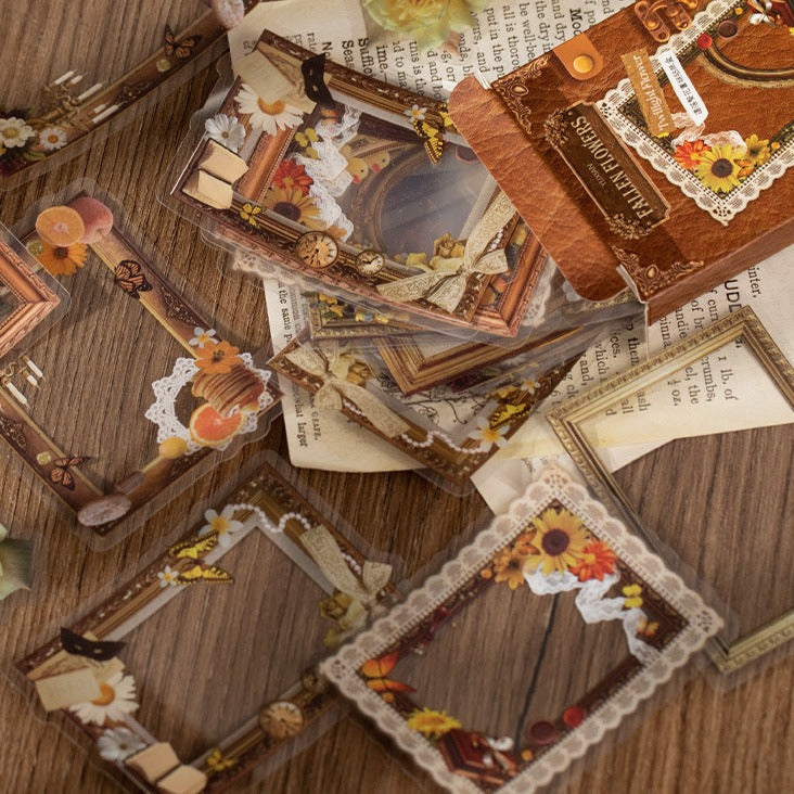 54pcs Boxed Frame Stickers YLFH