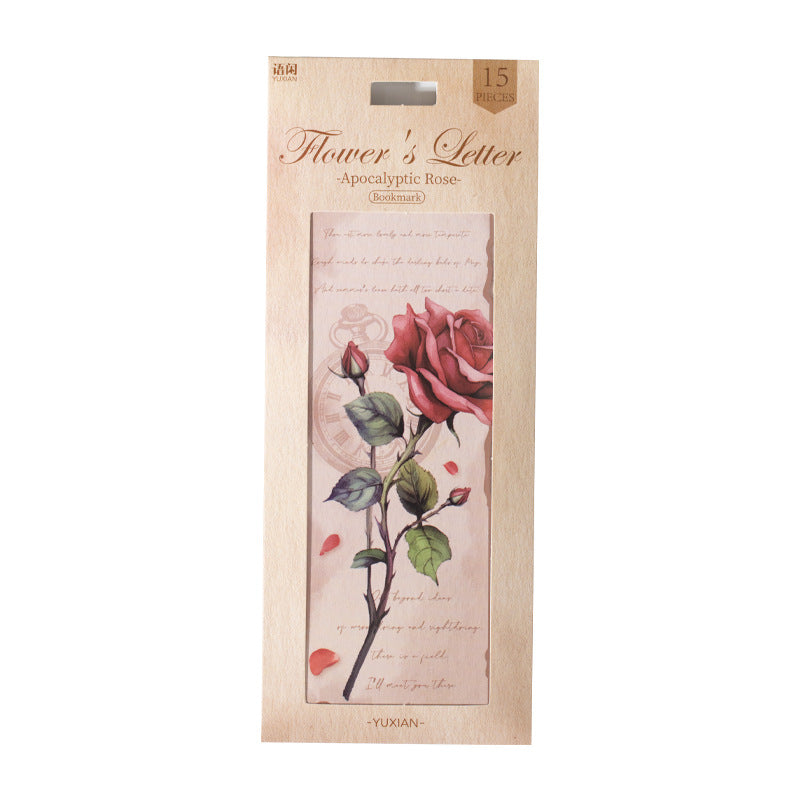15pcs Rose Theme Scrapbook Supplies HDLX