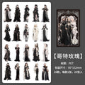20 Pcs Modern Girl PET Stickers ADLMS