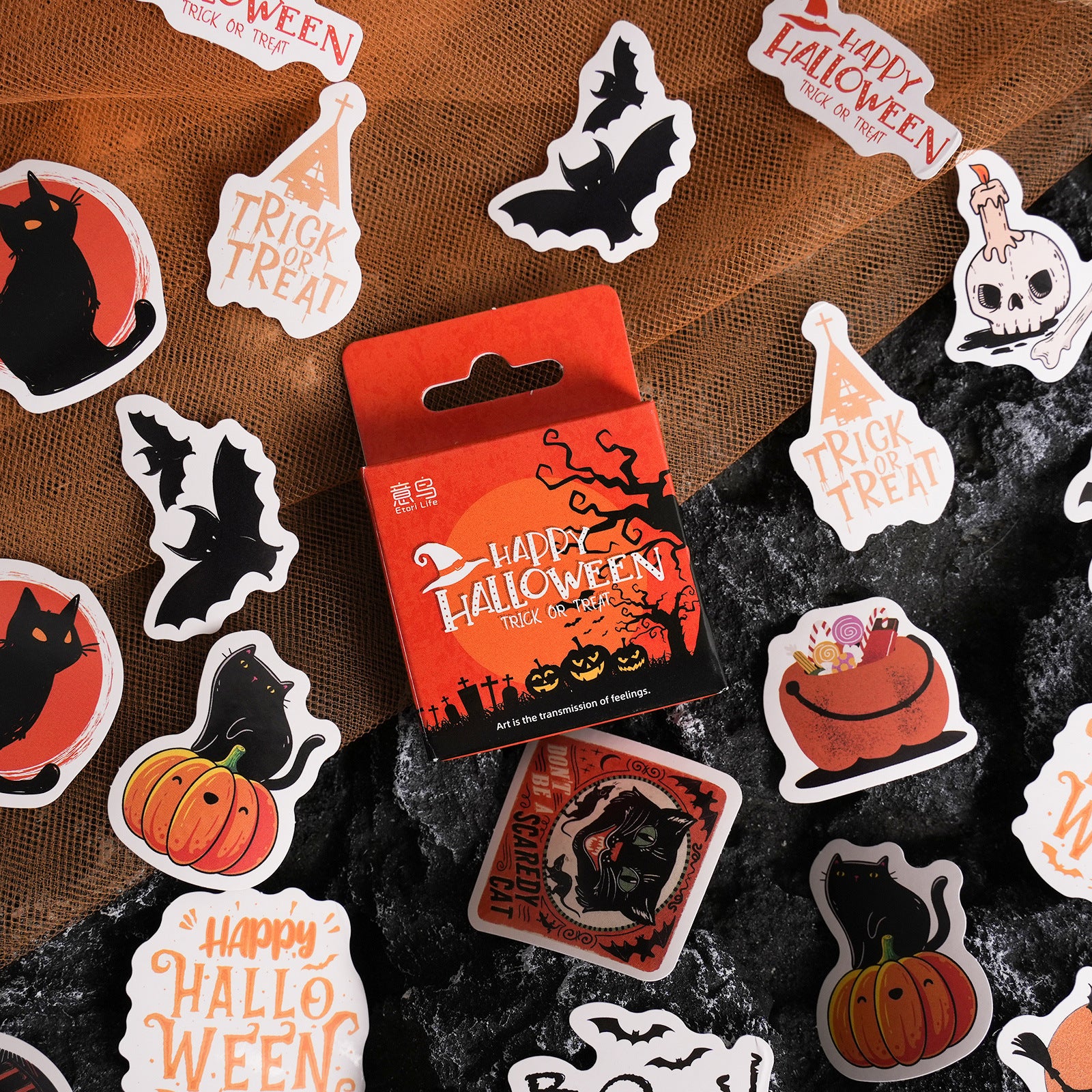 46PCS Halloween Stickers WSJKL
