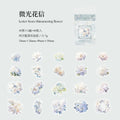 40pcs PET Flowers Stickers HHHXTJ