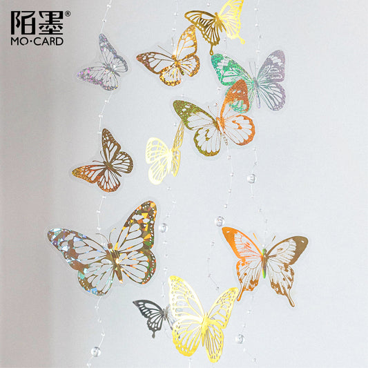 10 Pcs Cutout Butterfly Scrapbook Paper HDFL