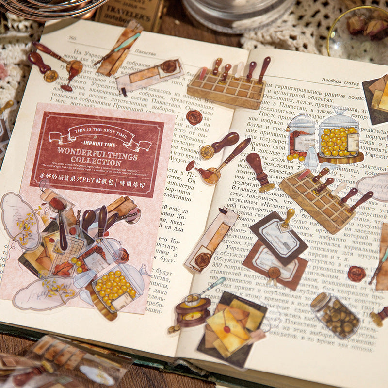 30Pcs Vintage Stickers MHDXP