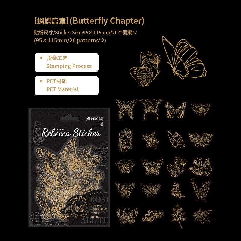 40pcs Constellation Stickers XZWY