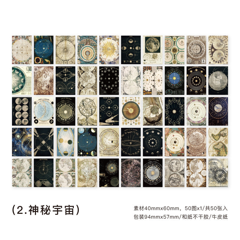50 Pcs Washi Stickers Book FXLM