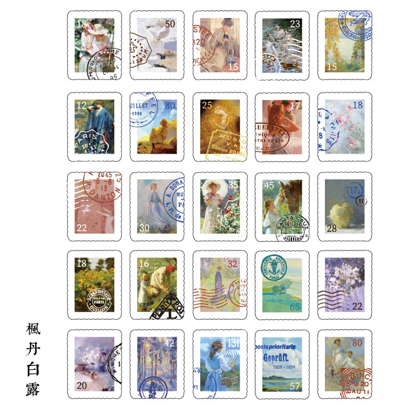 50pcs Scrapbook Stickers CRHL