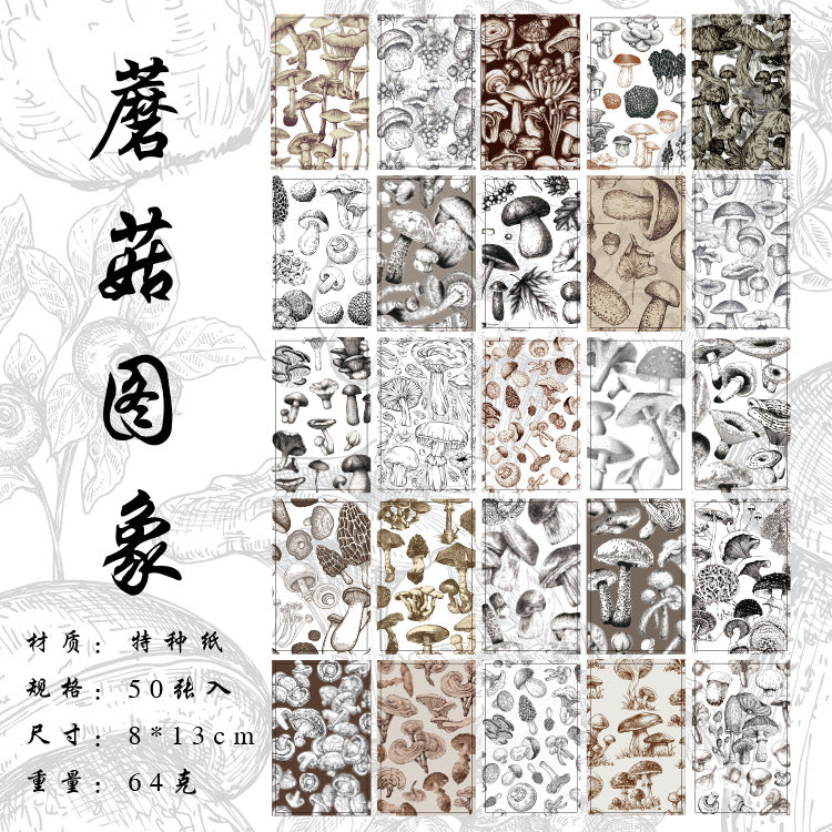 50PCS Scrapbook Paper RCTW