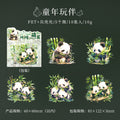 10pcs PET Panda Stickers SSMB