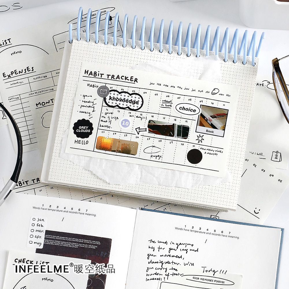 80 Pcs Notepad for Planner KLJLY