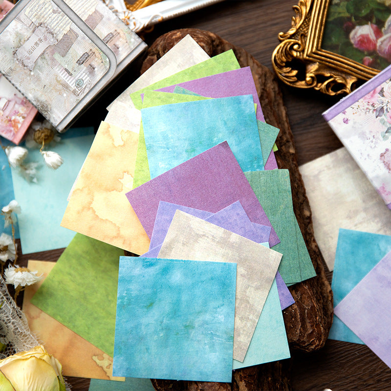 100pcs Vintage Scrapbook Paper QYYZ