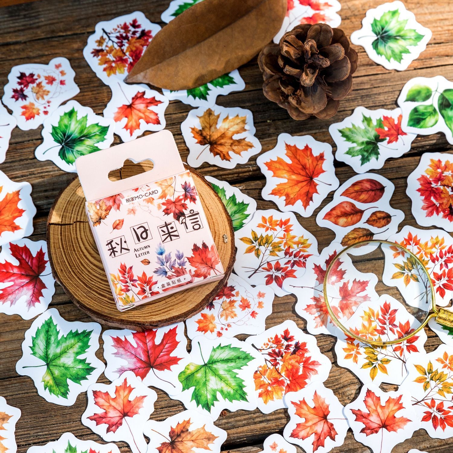 45pcs Boxed Rose Stickers QRLX