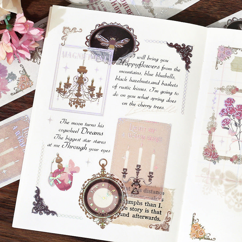 1 Roll Vintage Washi Stickers ASBG