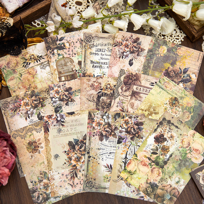 30pcs Vintage Notepad Stickers MJZSH