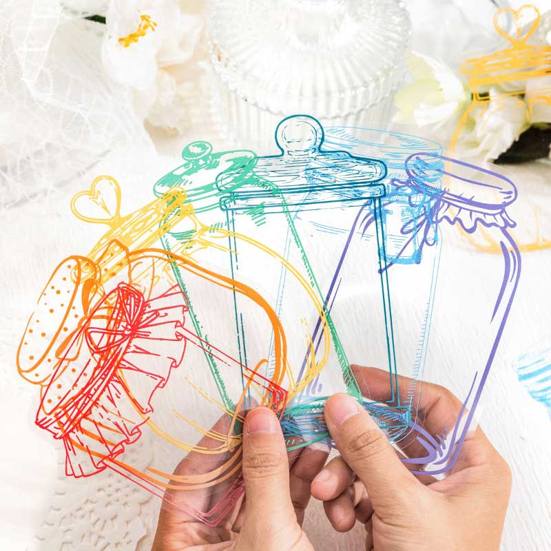 Rainbow Color Bottle Stickers