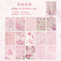 30pcs Flower Textured Scrapbook Paper HZZF