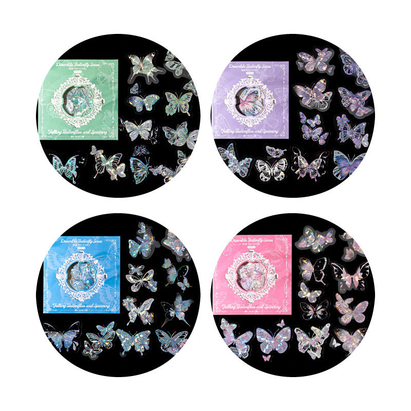 20pcs PET Butterfly Stickers RMHD