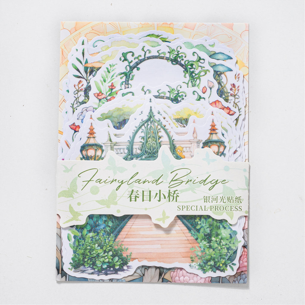 10Pcs Bridge Washi Stickers XJZQ
