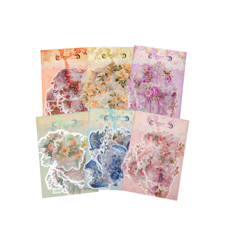 20Pcs Flower PET Stickers HXMMWH