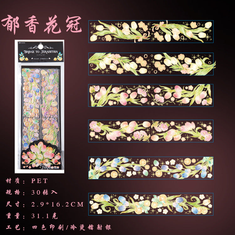 30pcs PET Stickers XJZQ