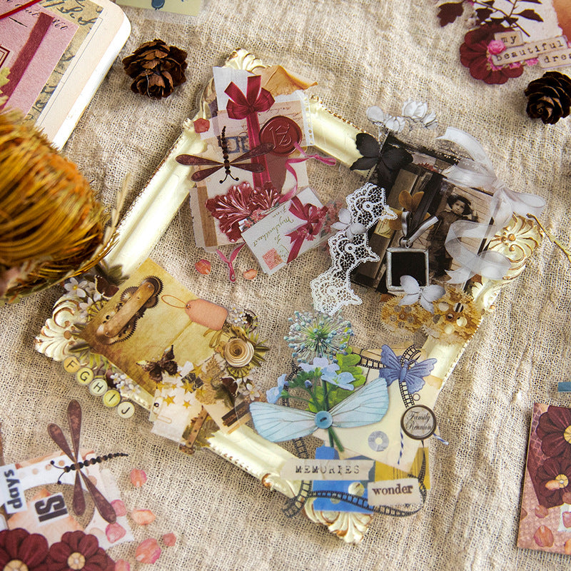 30pcs Vintage Collage Stickers HXBJ