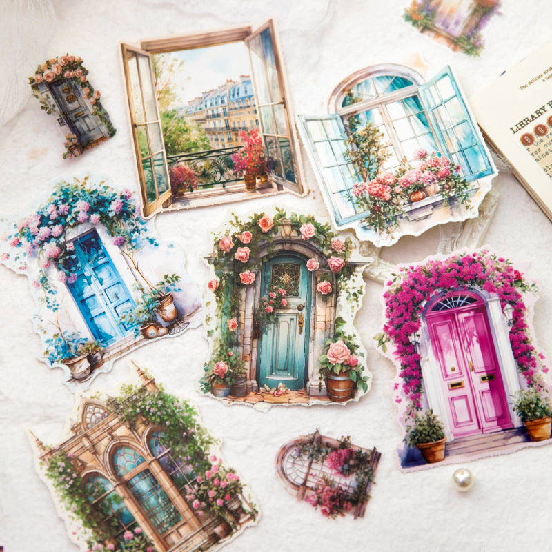 50 Pcs Window PET Stickers PHJGNCQ