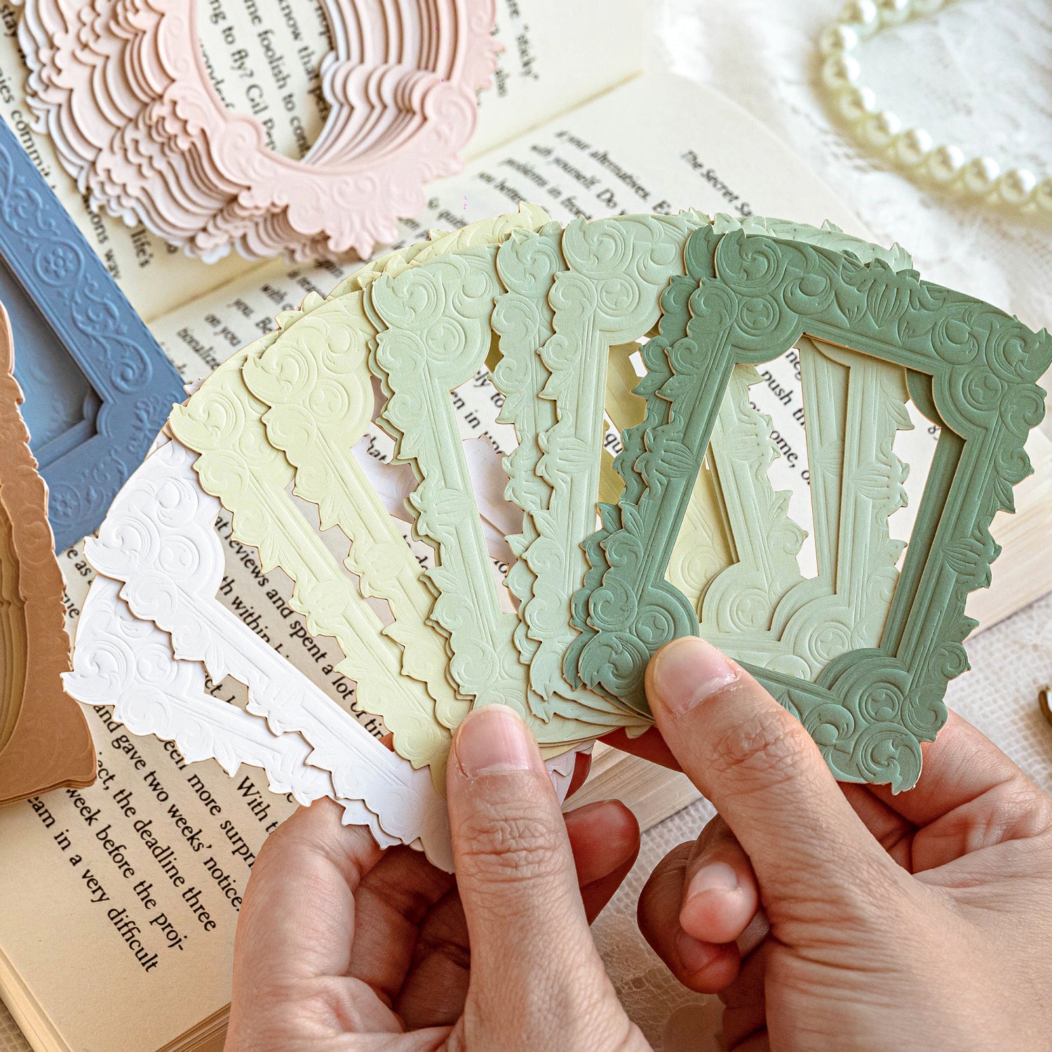10pcs Vintage Frame Paper XYJX