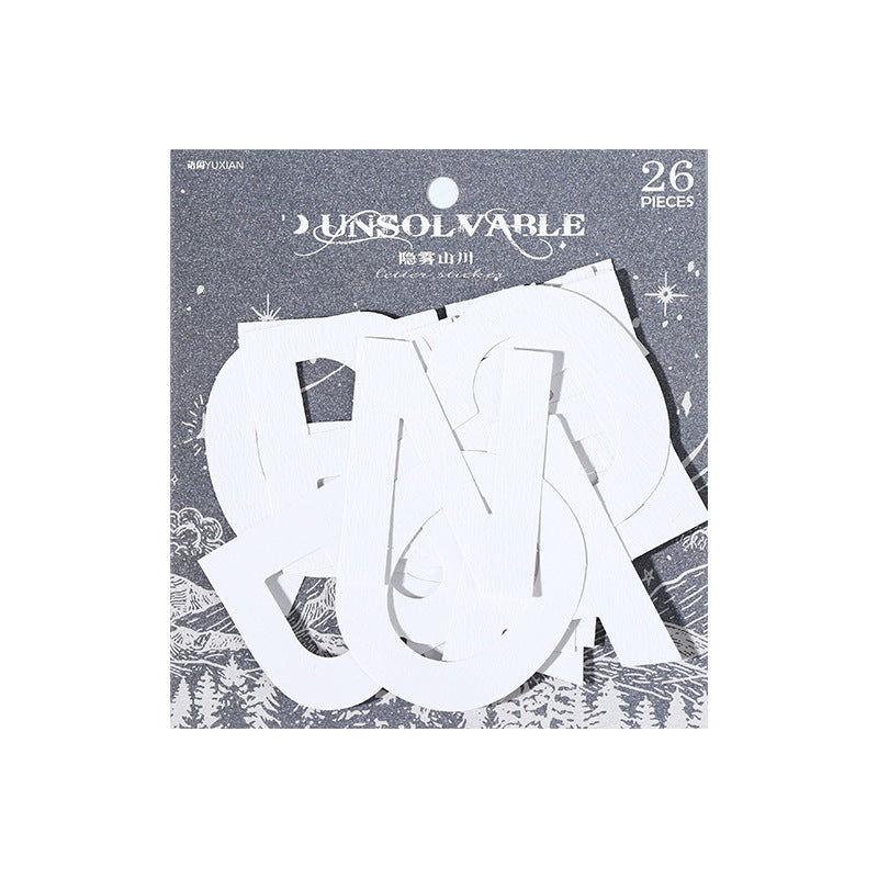 26pcs Letter Sickers WJLM