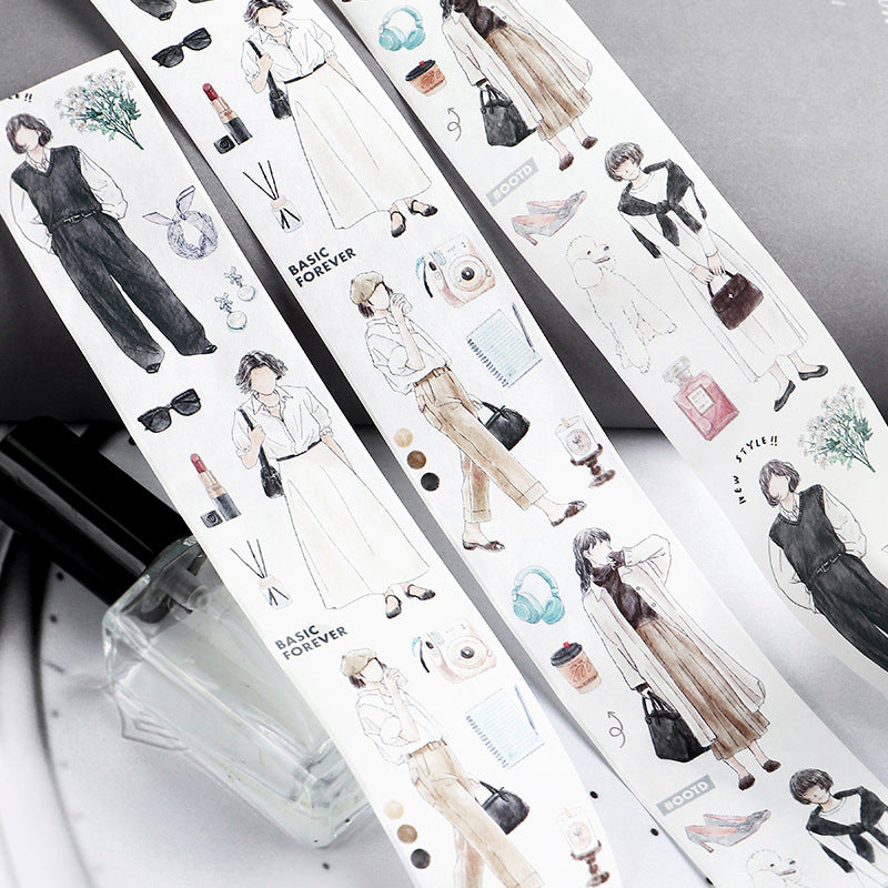 1 Roll Girl Washi Stickers JRCD