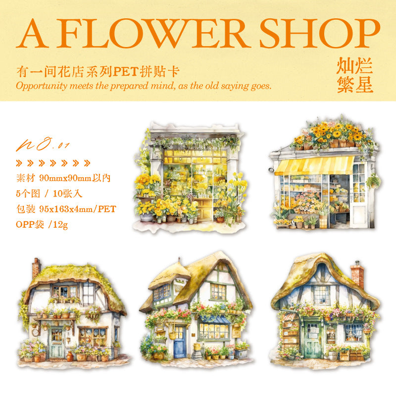 10 Pcs House Stickers YYJHD