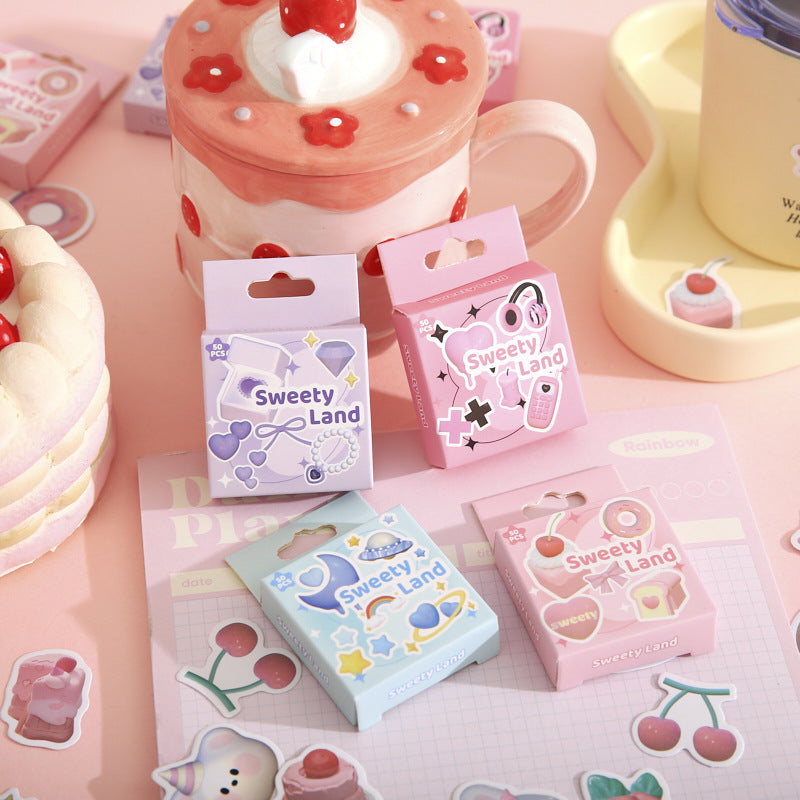 50PCS Cute Boxed Stickers RTLY