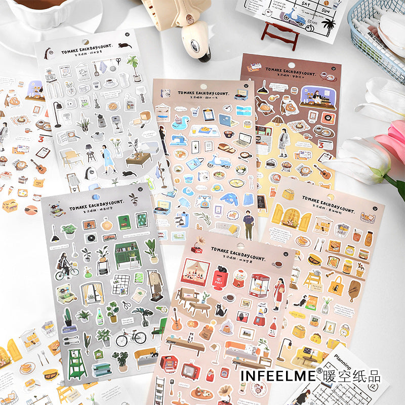 1 Sheet Life Stickers SHQL