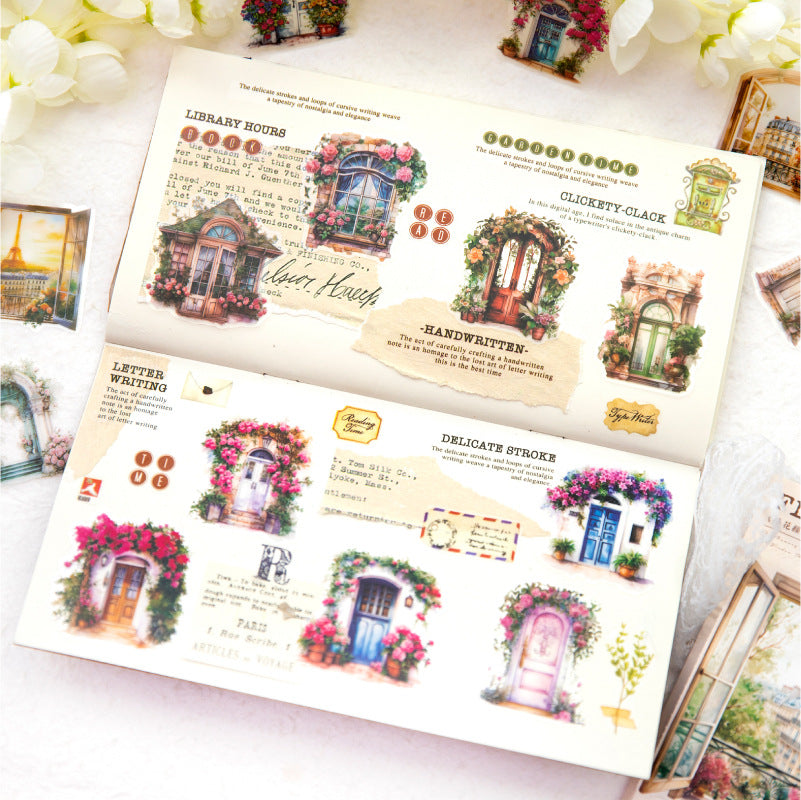 50 Pcs Window PET Stickers PHJGNCQ