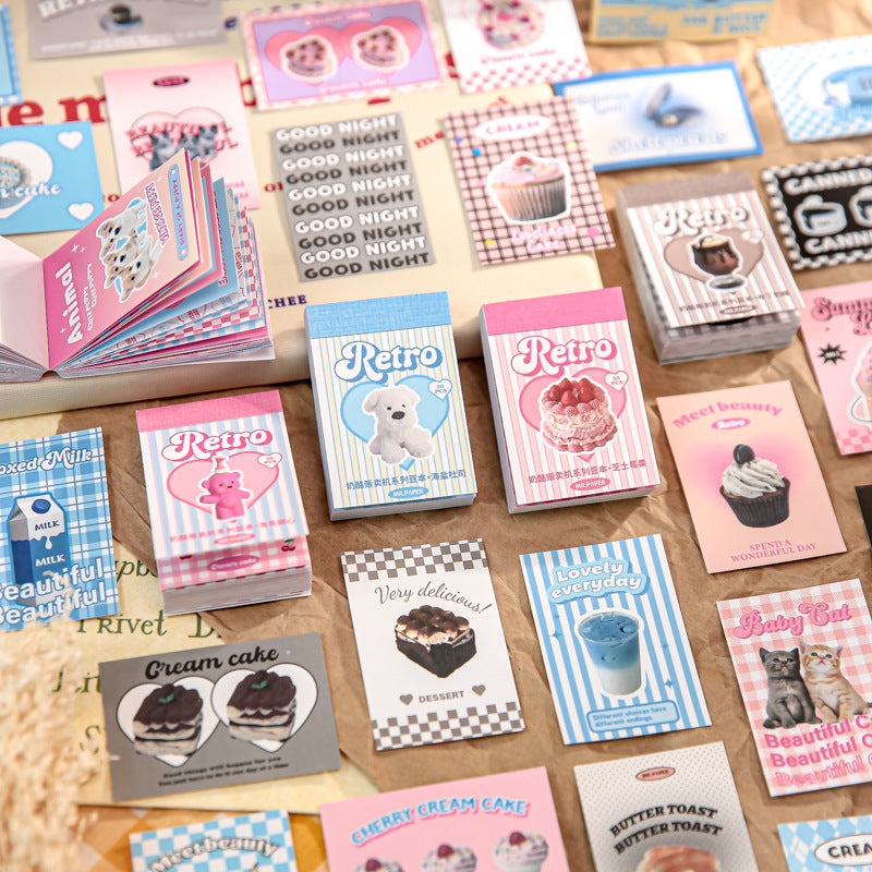 50PCS Dessert Stickers Book NNFM