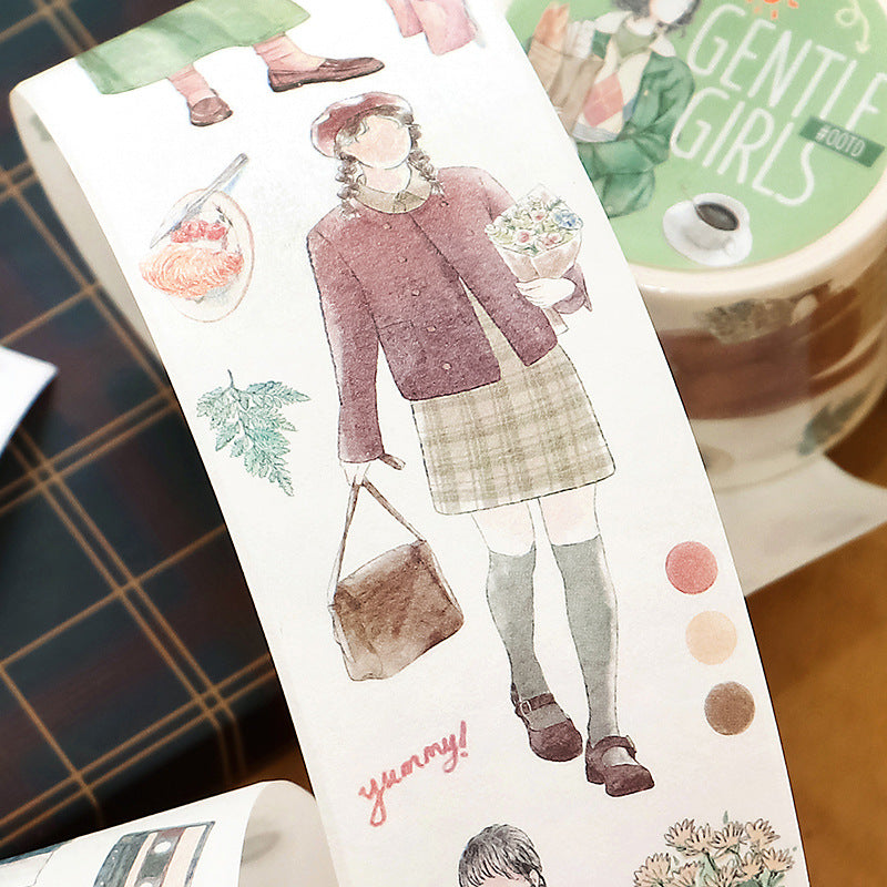 1 Roll Girl Washi Stickers JRCD