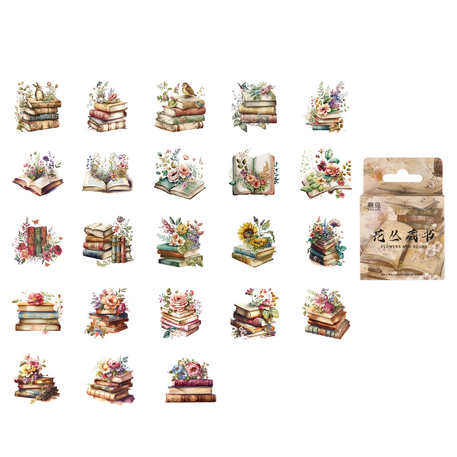 46pcs Boxed Book Stickers HCCS