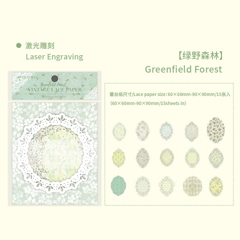 15pcs Lace Paper LYSL