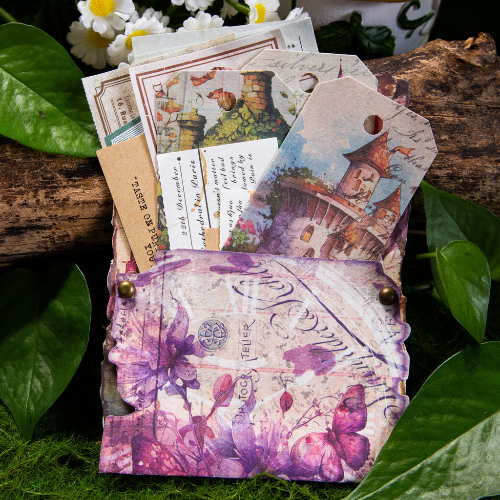 30 sheets Castle Scrapbook Paper JLDCB